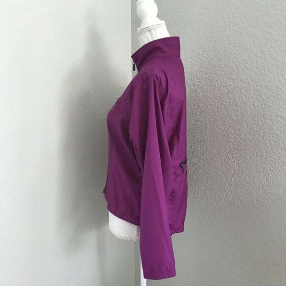 Sugoi Womens Purple Long Sleeves Full Zip Mock Neck Windbreaker Jacket Size S - Picture 3 of 6
